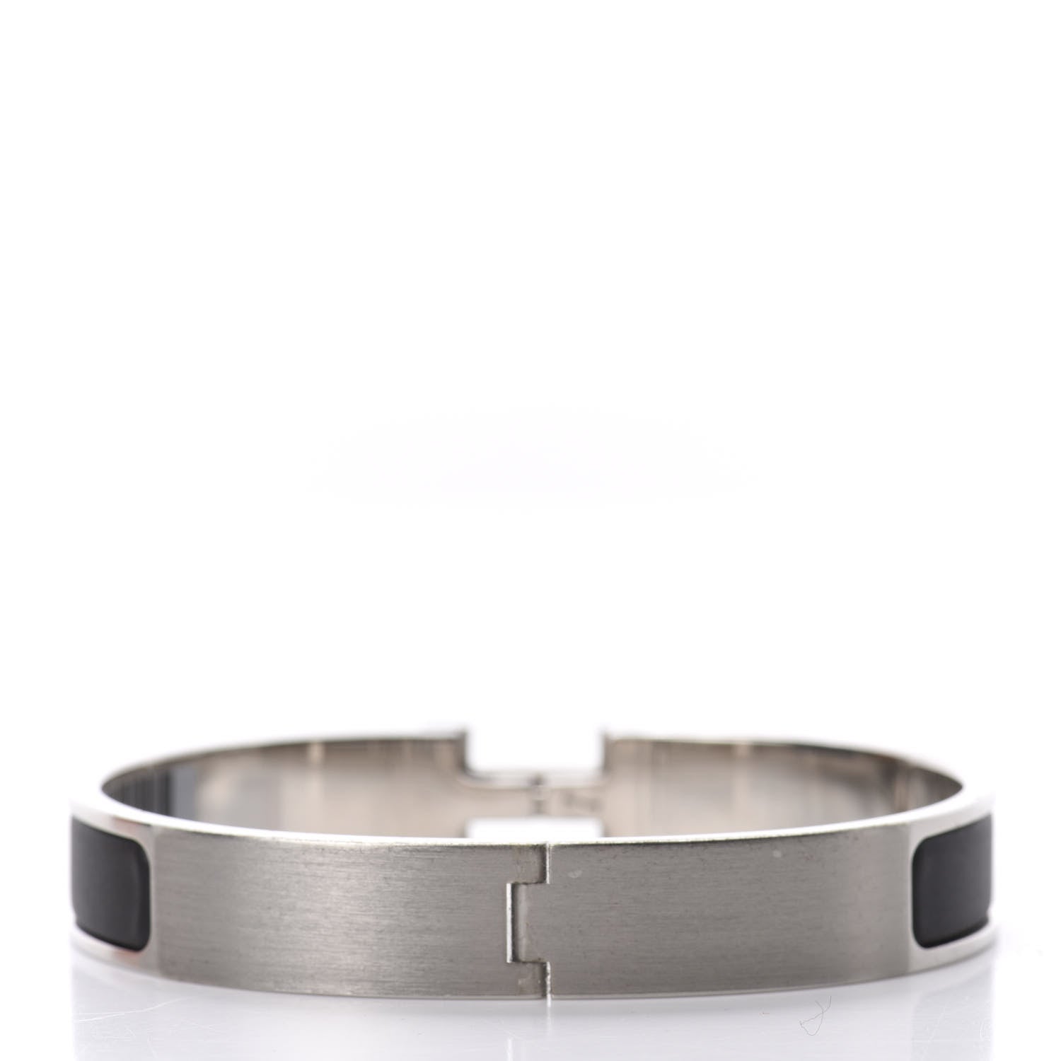 Hermes Matte Enamel Narrow Clic Clac HH Bracelet GM Black 3 of 5
