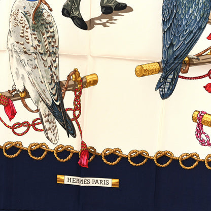 Hermes Silk Les Oiseaux Du Roy Scarf 90 3 of 3