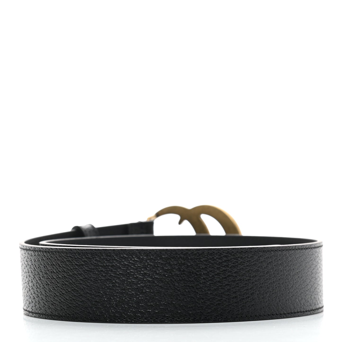 Textured Calfskin Double G 40mm Belt 75 30 Black