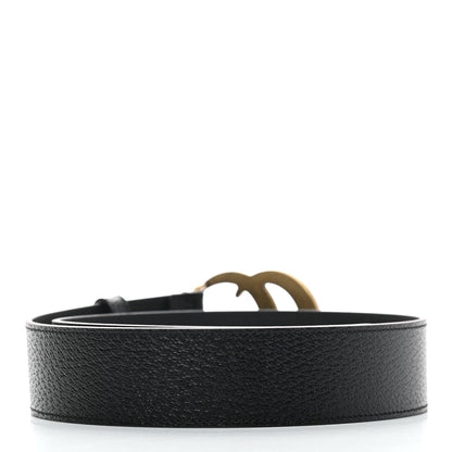 Gucci Textured Calfskin Double G 40mm Belt 75 30 Black 2 of 5
