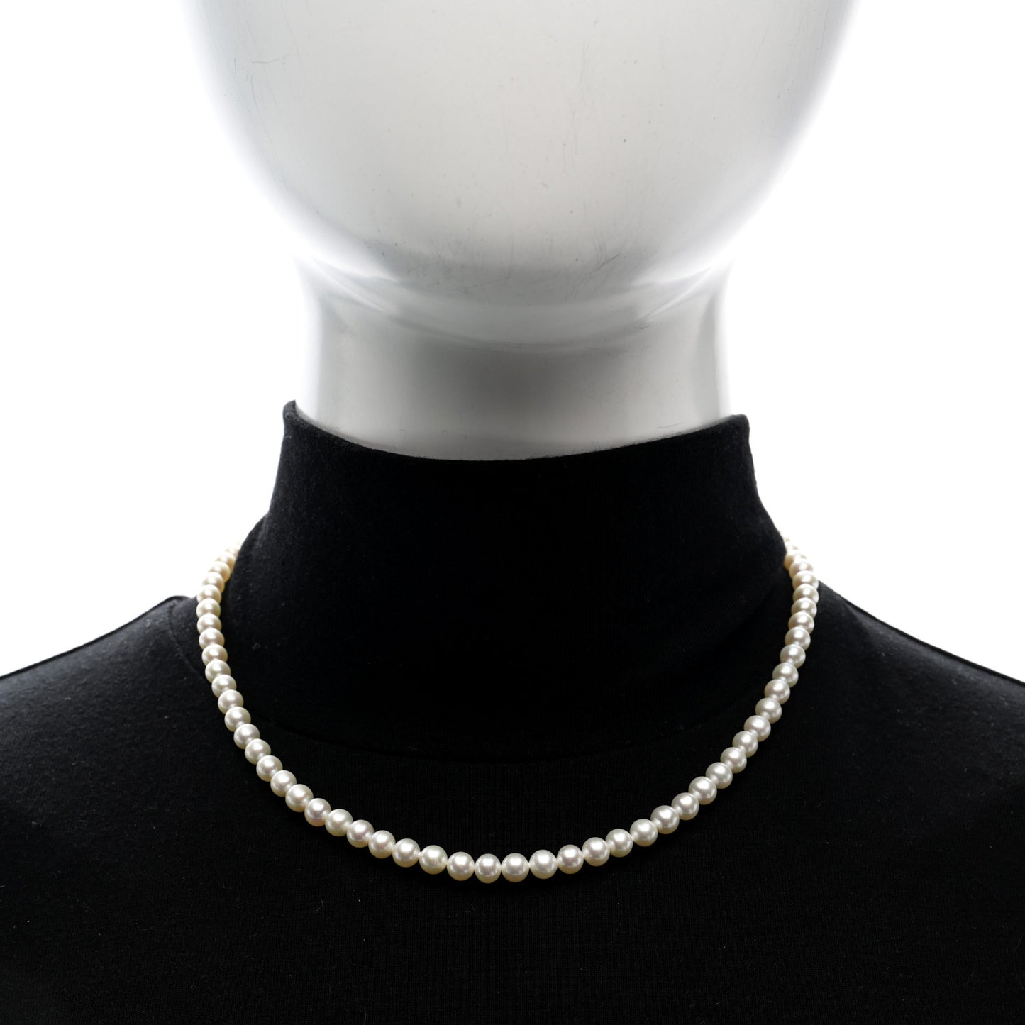 Sterling Silver Freshwater Cultured Pearl 5.5-6mm Ziegfeld Necklace