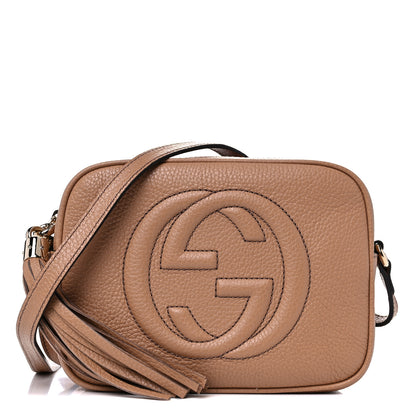 Gucci Pebbled Calfskin Small Soho Disco Bag Camelia 1 of 10