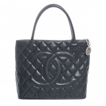 Chanel Caviar Medallion Tote Black 1 of 8