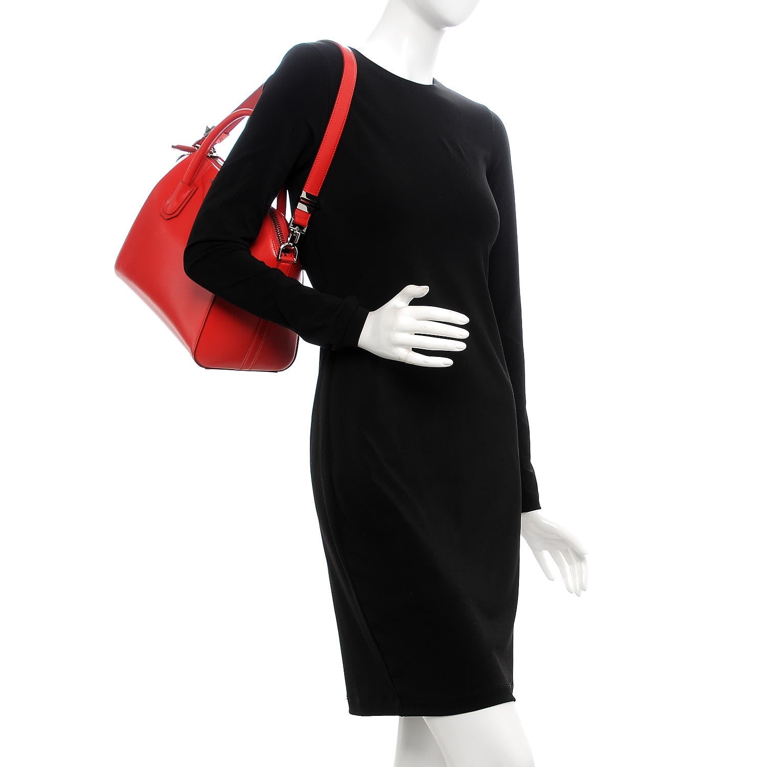 Givenchy Shiny Lord Calfskin Small Antigona Medium Red 2 of 8