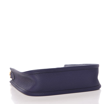 Hermes Taurillon Clemence Evelyne TPM Bleu Encre 4 of 8