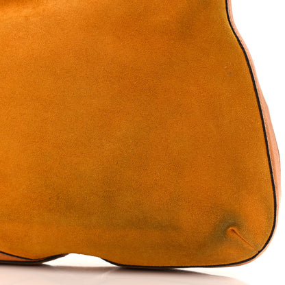 Gucci Suede Hasler Hobo Yellow 11 of 13