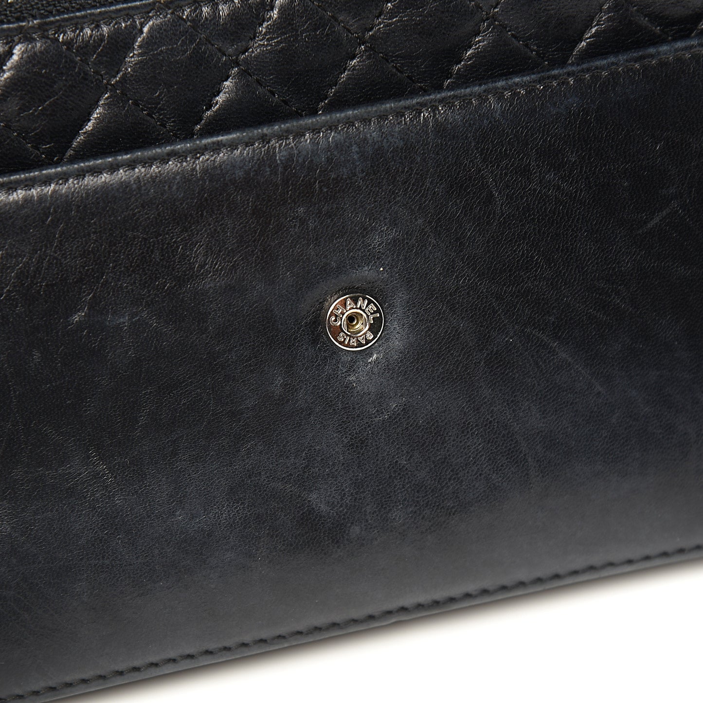 Lambskin Reissue Wallet On Chain WOC Black