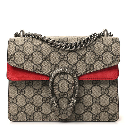 Gucci GG Supreme Monogram Mini Dionysus Shoulder Bag Hibiscus Red 1 of 11