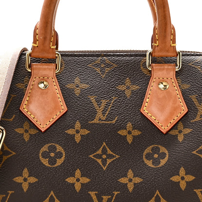 Louis Vuitton Monogram Speedy Bandouliere 20 Beige 7 of 10