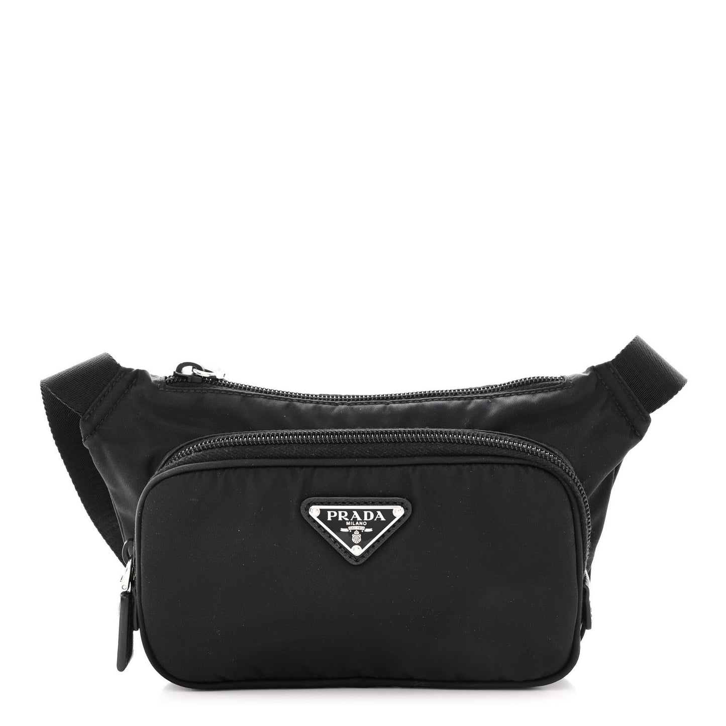 Tessuto Nylon Saffiano Belt Bag Black