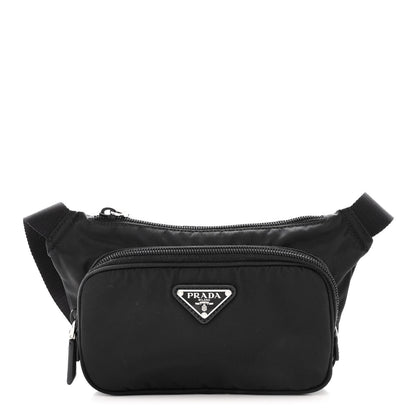 Prada Tessuto Nylon Saffiano Belt Bag Black 1 of 13