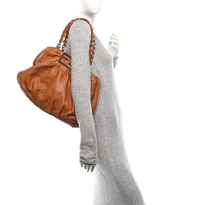 Fendi Crinkled Lambskin Mia Tote Camel 2 of 11