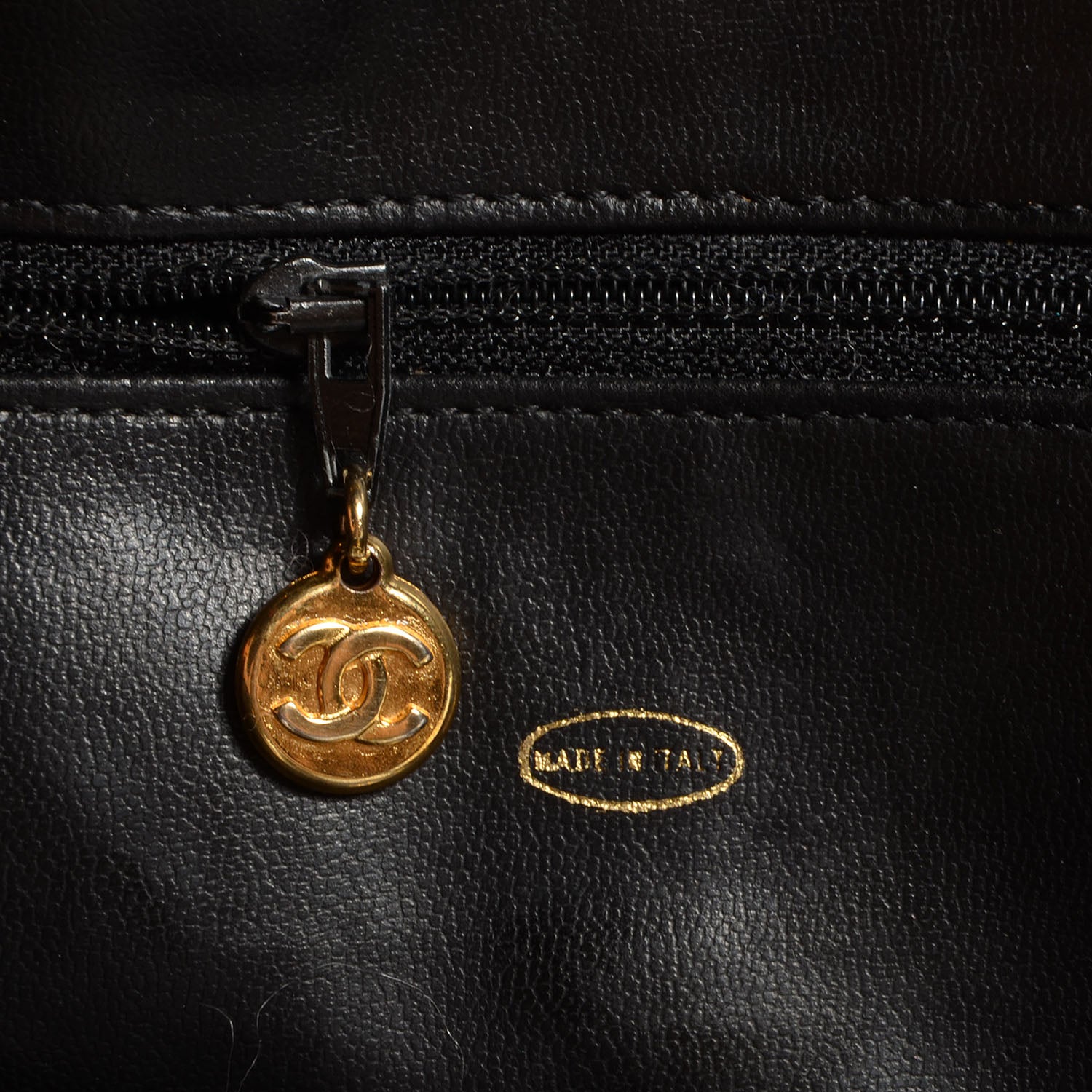 Chanel Lambskin Quilted Shoulder Bag Black 7 of 7