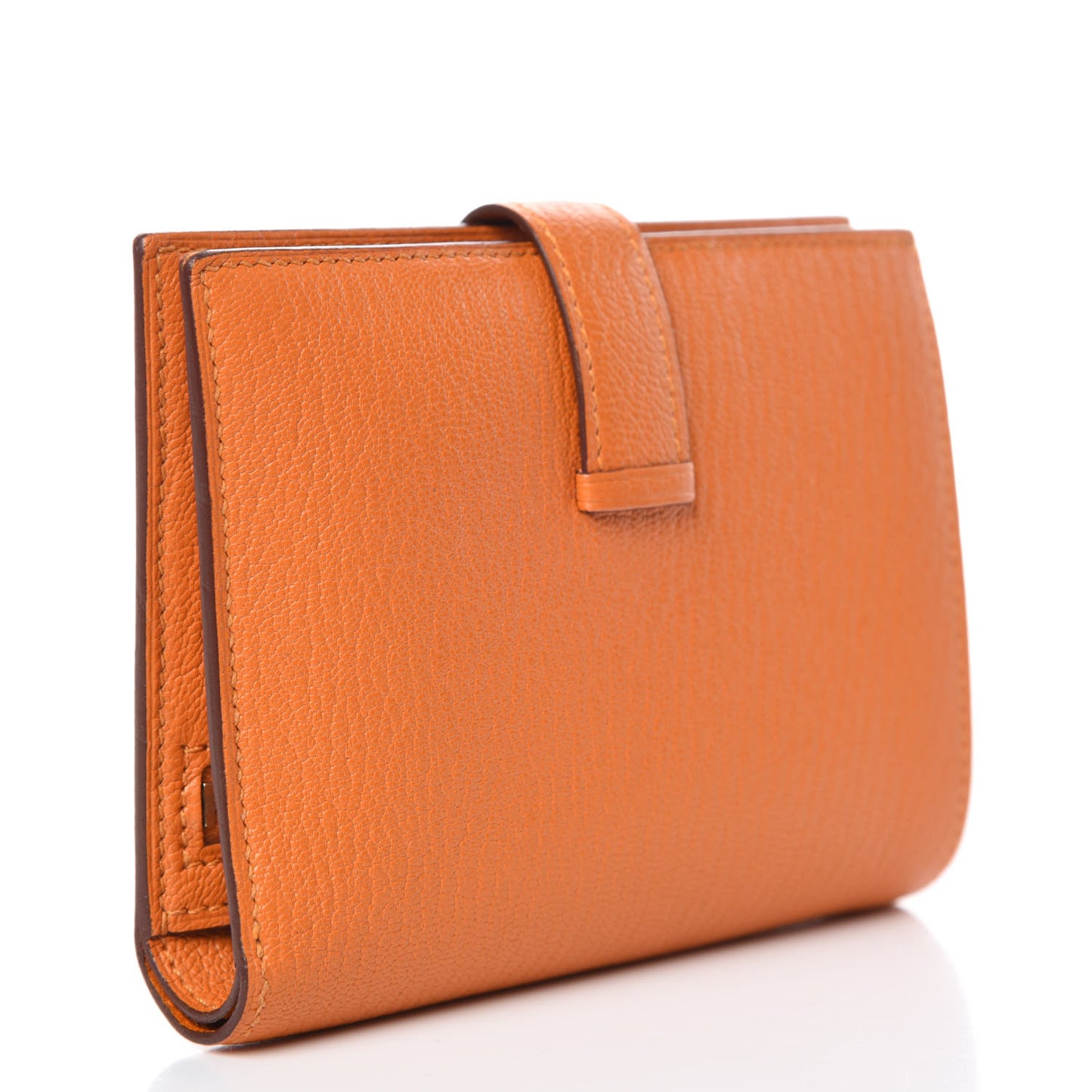 Chevre Mysore Bearn Compact Wallet Orange