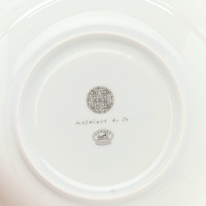 Hermes Porcelain Mosaique Au 24 Platine Soup Bowl Set of 2 4 of 6