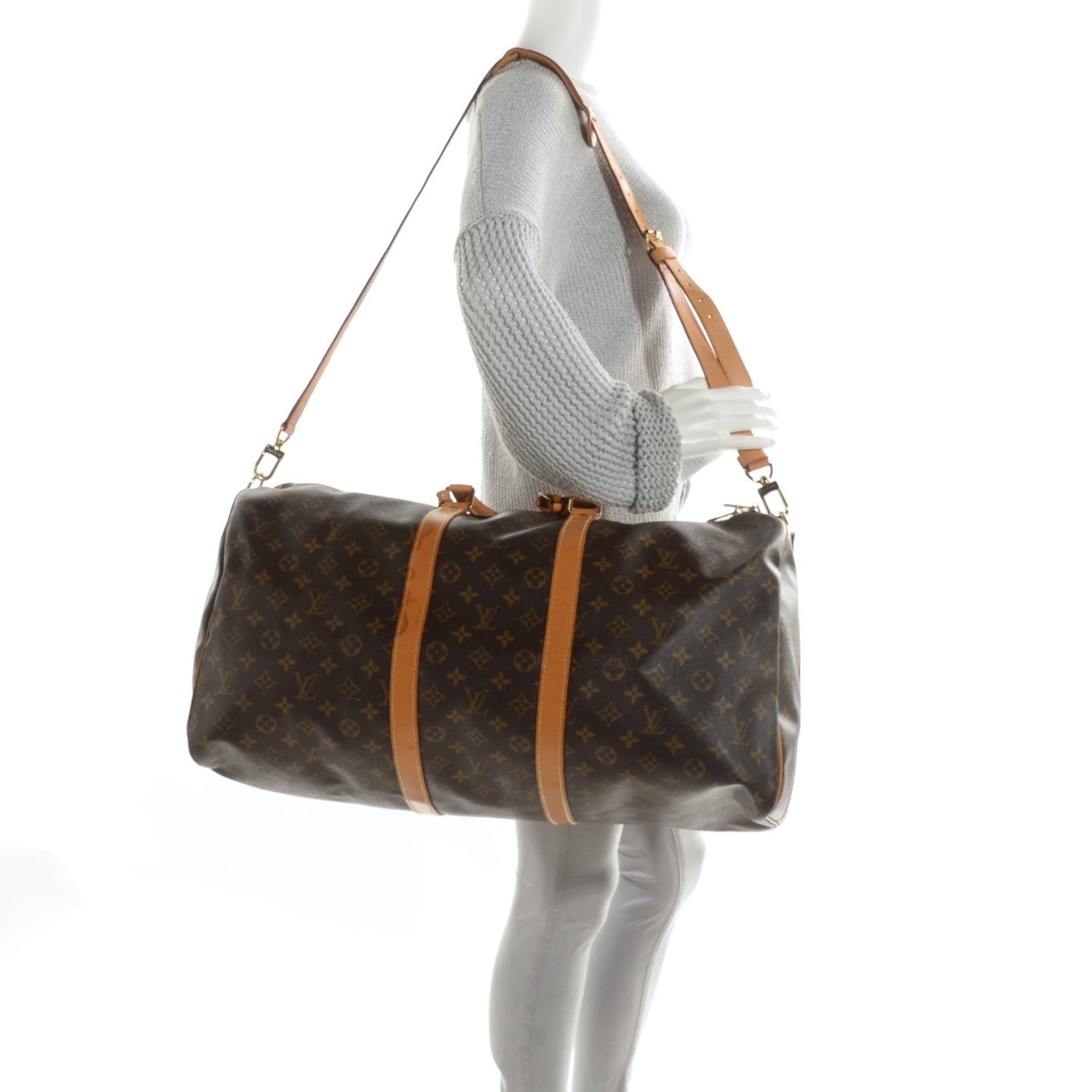 Louis Vuitton Monogram Keepall Bandouliere 55 4 of 14