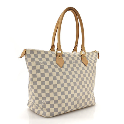 Louis Vuitton Damier Azur Saleya MM 3 of 13