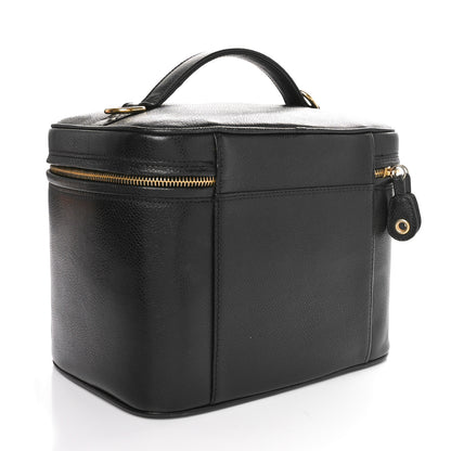 Chanel Caviar CC Vanity Train Case Black 2 of 9