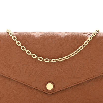 Louis Vuitton Empreinte Pochette Felicie Chain Wallet Cognac 7 of 11