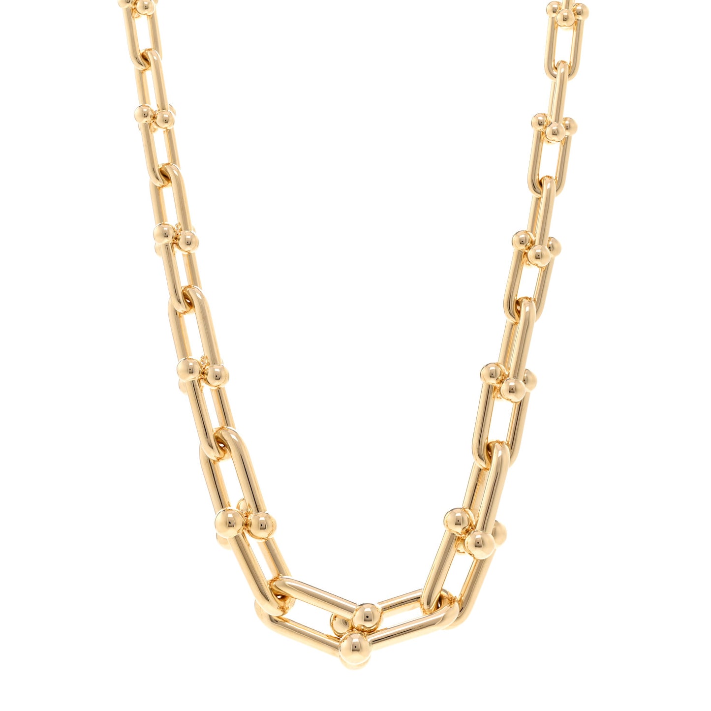 18K Yellow Gold Hardwear Graduated Link Necklace