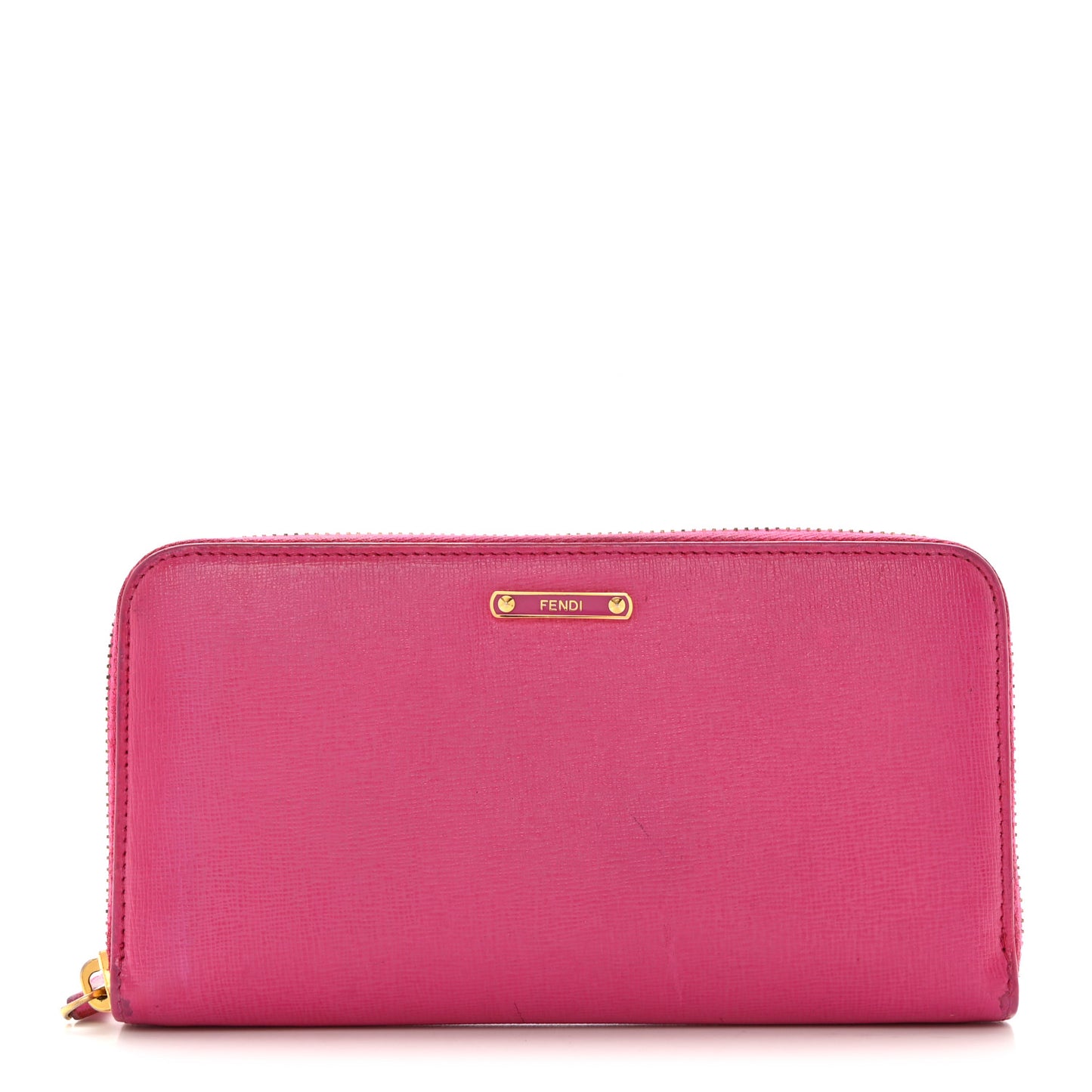Vitello Elite Zip Around Wallet Ciclamino