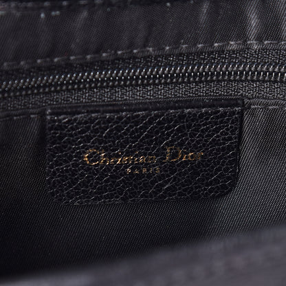 Christian Dior Grained Calfskin Saddle Bag Black 6 of 14