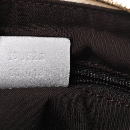 Gucci Monogram Medium D Gold Ring Hobo White 9 of 10