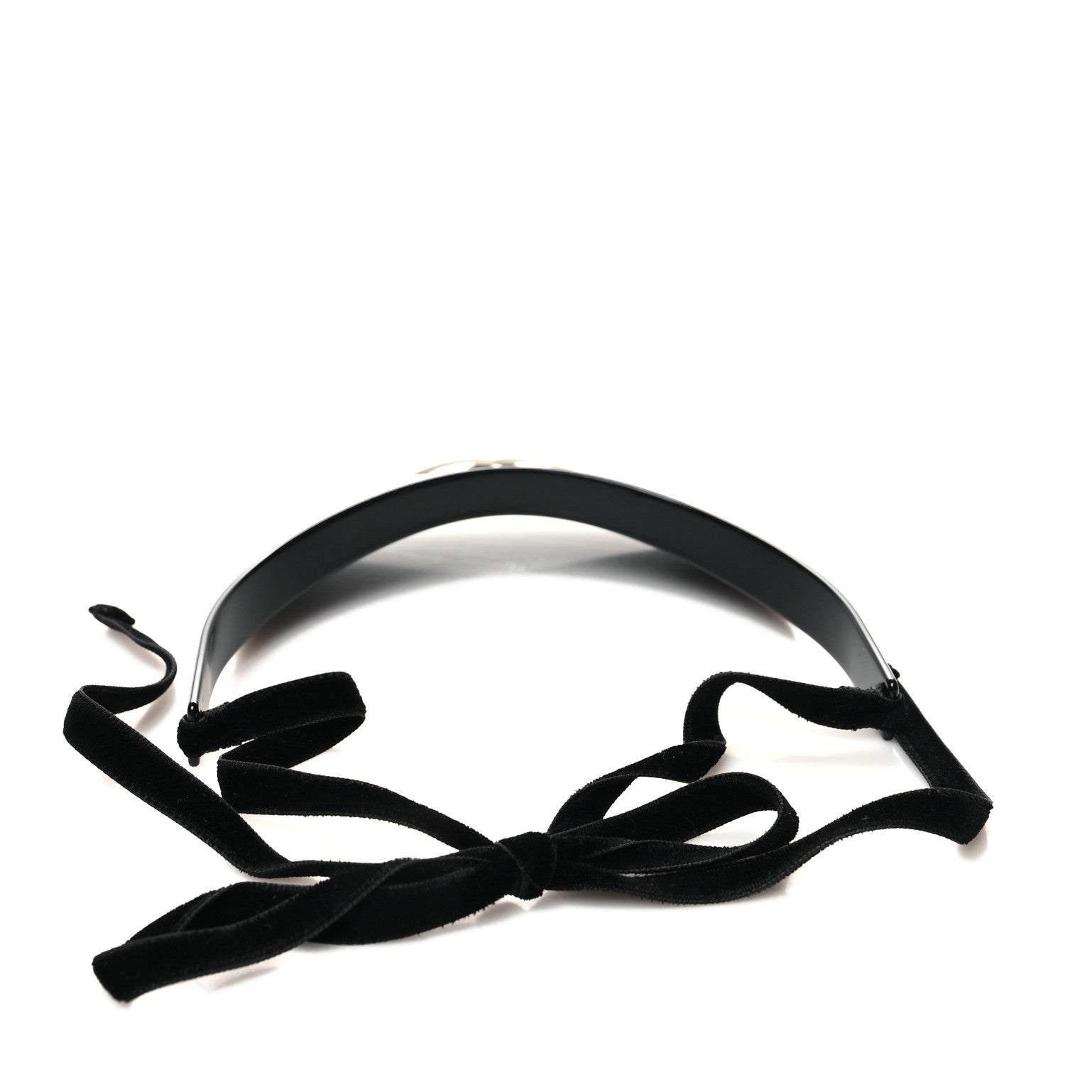 Chanel Visor White Black 4 of 6