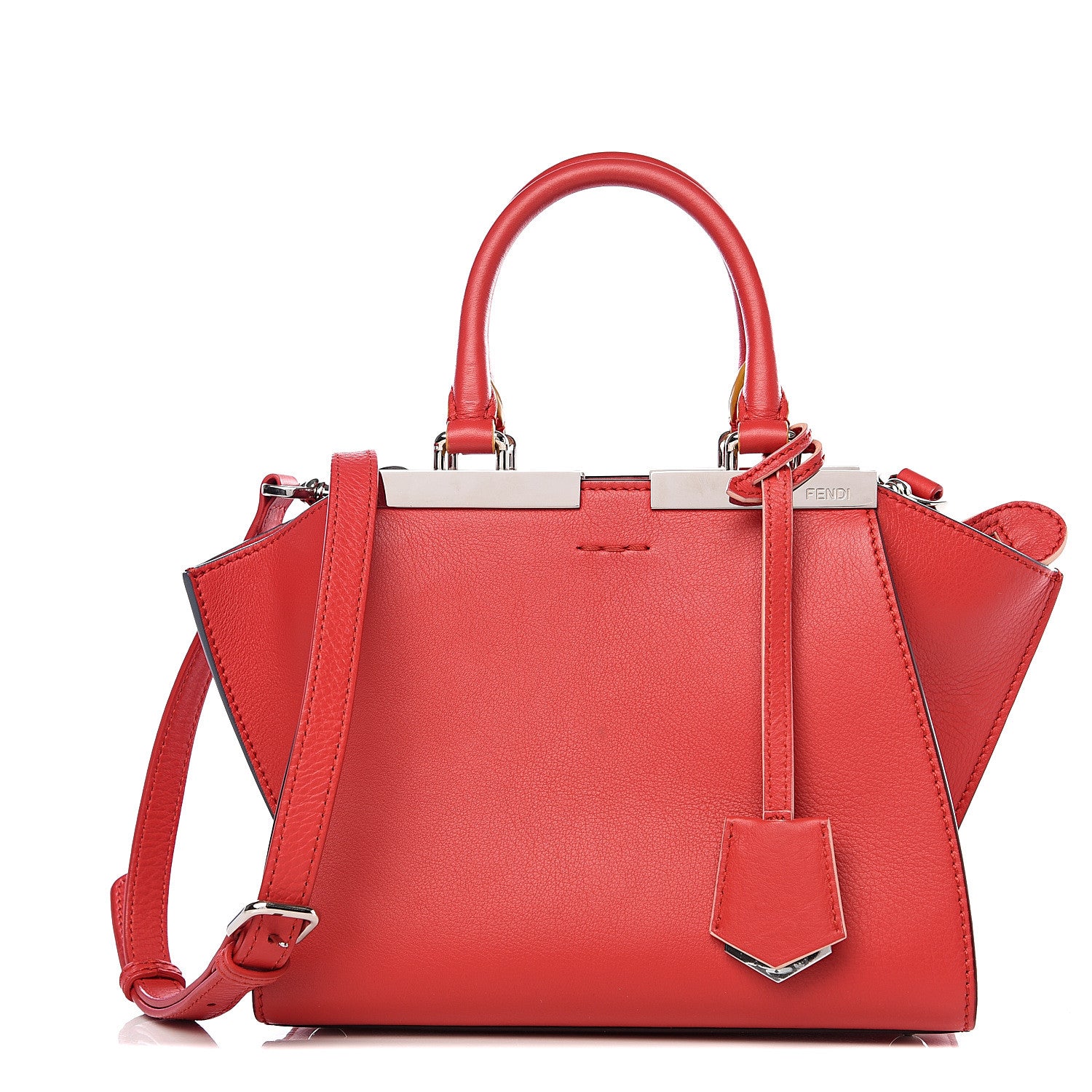 Fendi Vitello Dolce Mini 3jours Tote Fiamma 1 of 10