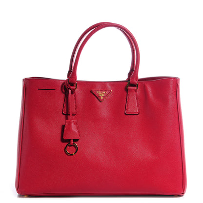 Prada Saffiano Lux Large Tote Fuoco 1 of 9
