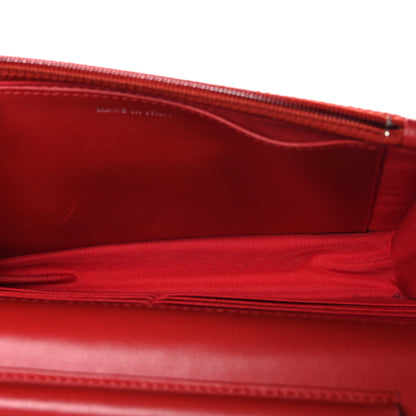 Chanel Lambskin Quilted CC Crossing Wallet On Chain WOC Red 5 of 12