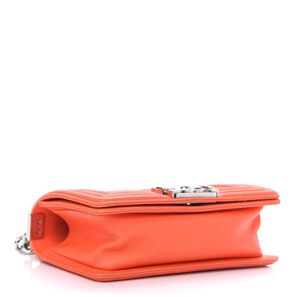 Chanel Caviar Quilted Small Boy Flap Orange 4 of 12