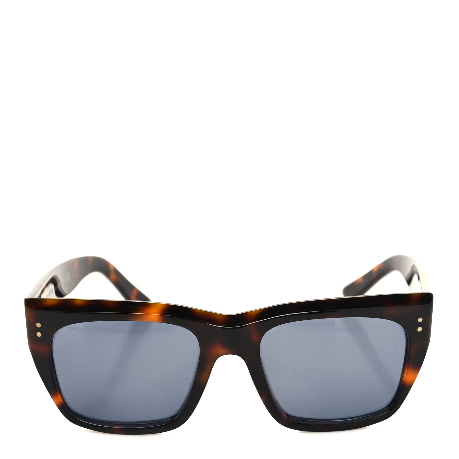 Celine Acetate Polarized Rectangular Sunglasses CL40082I Havana 2 of 8