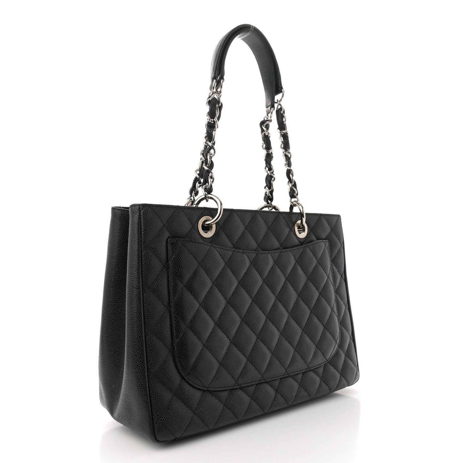 Chanel Caviar Quilted Grand Shopping Tote GST Black 3 of 11