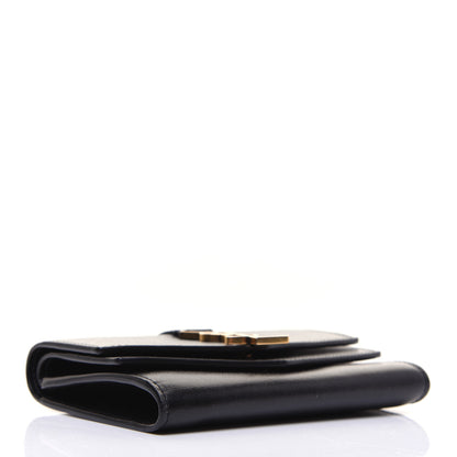 Saint Laurent Smooth Calfskin Monogram Small Sulpice Wallet Black 4 of 13