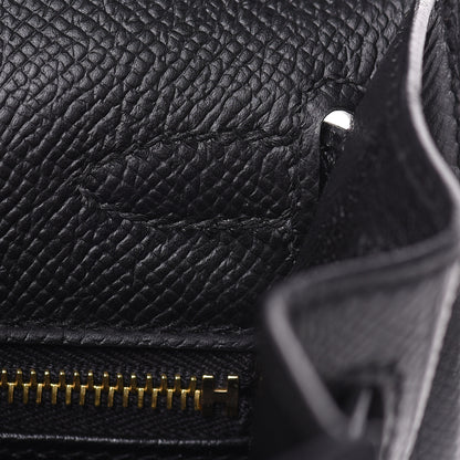 Hermes Epsom Kelly Sellier 25 Black 15 of 34