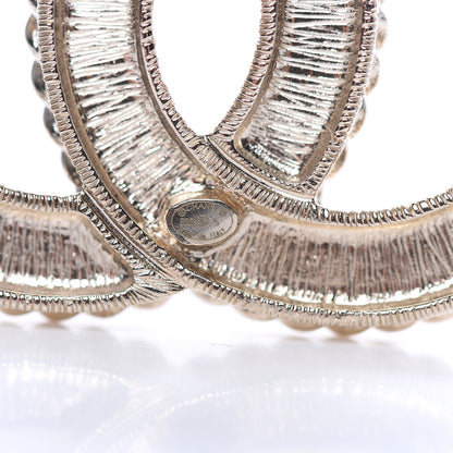 Chanel Pearl Crystal April In Paris CC Brooch Gold 4 of 5