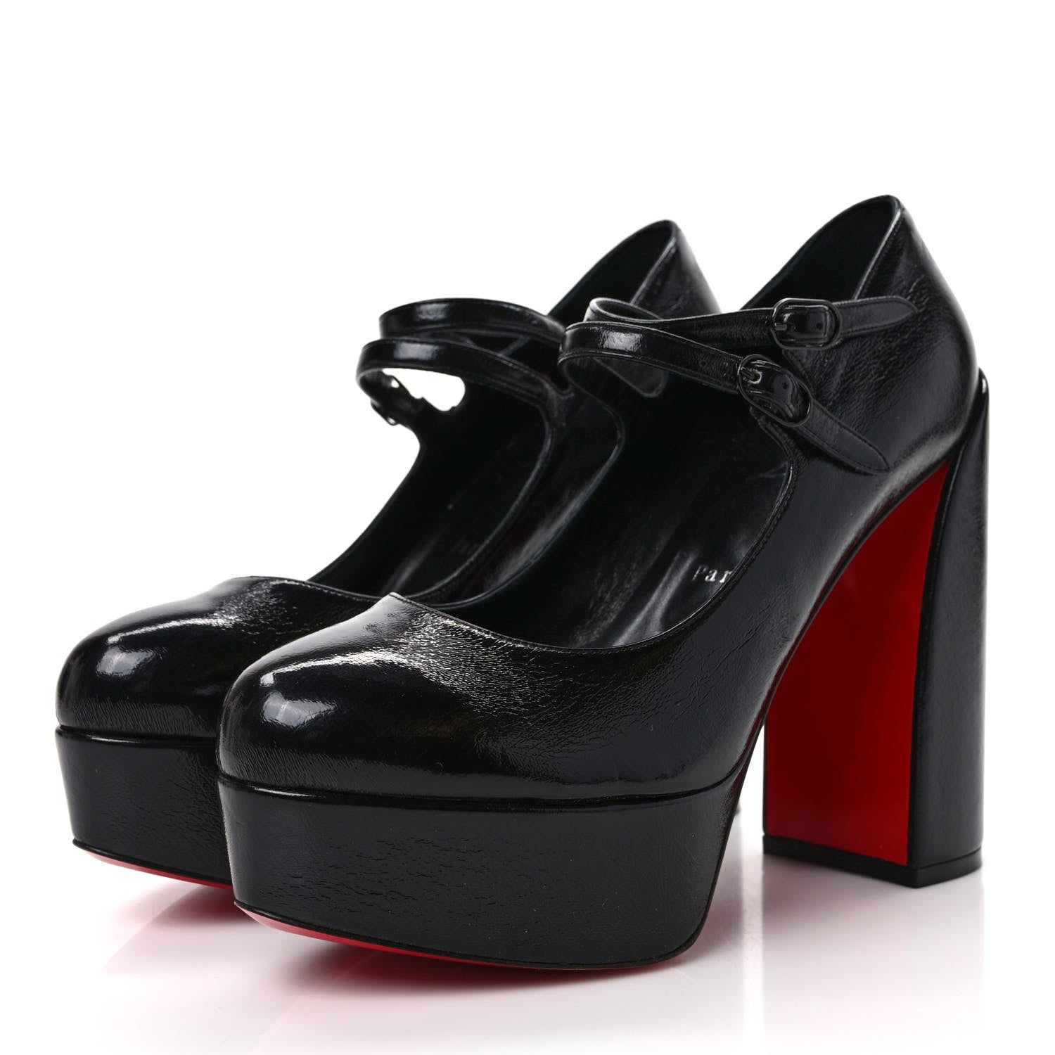 Christian Louboutin Patent Movida Jane 130 Platform Pumps 39 Black 3 of 8