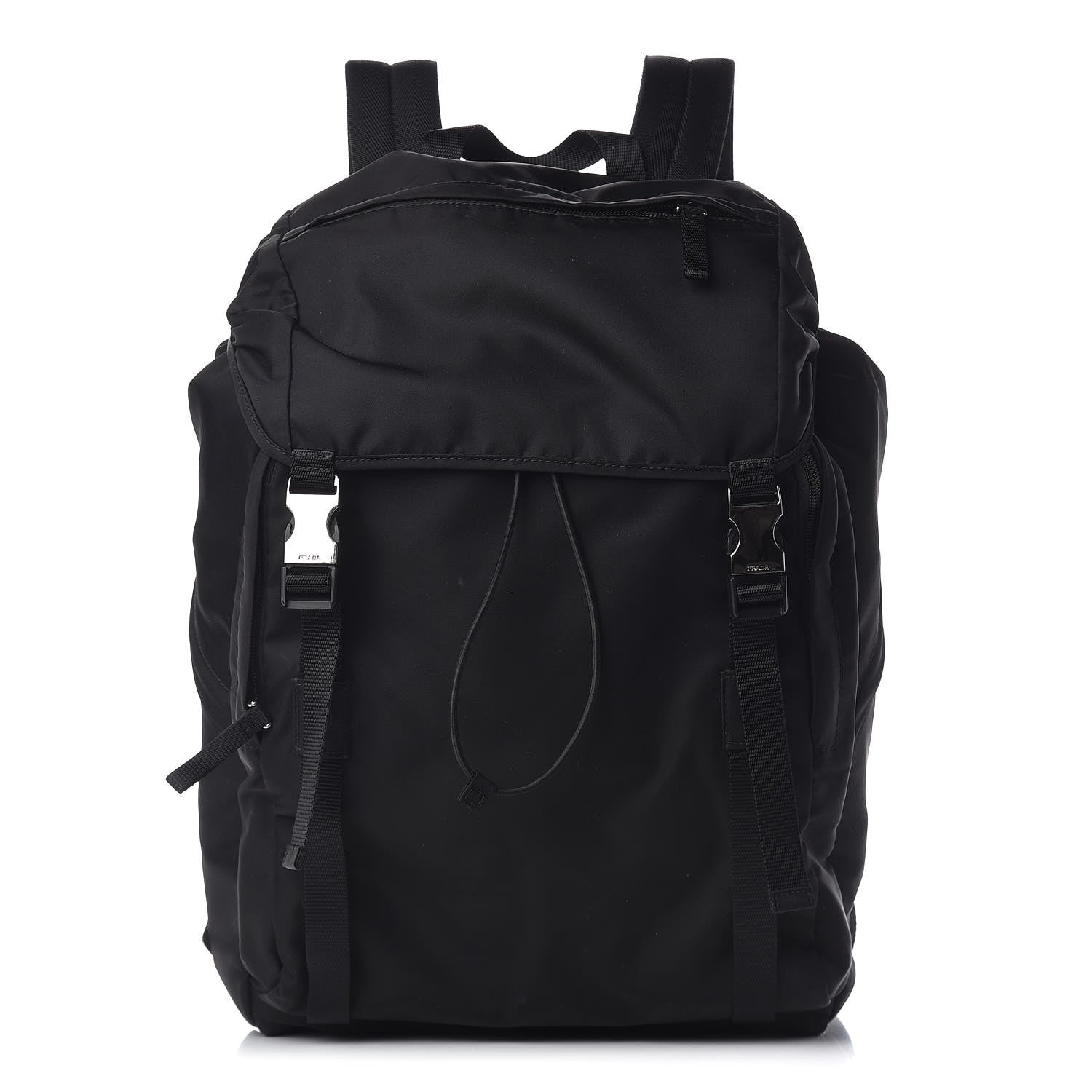 Prada Nylon Montagna Double Buckle Backpack Black 1 of 13