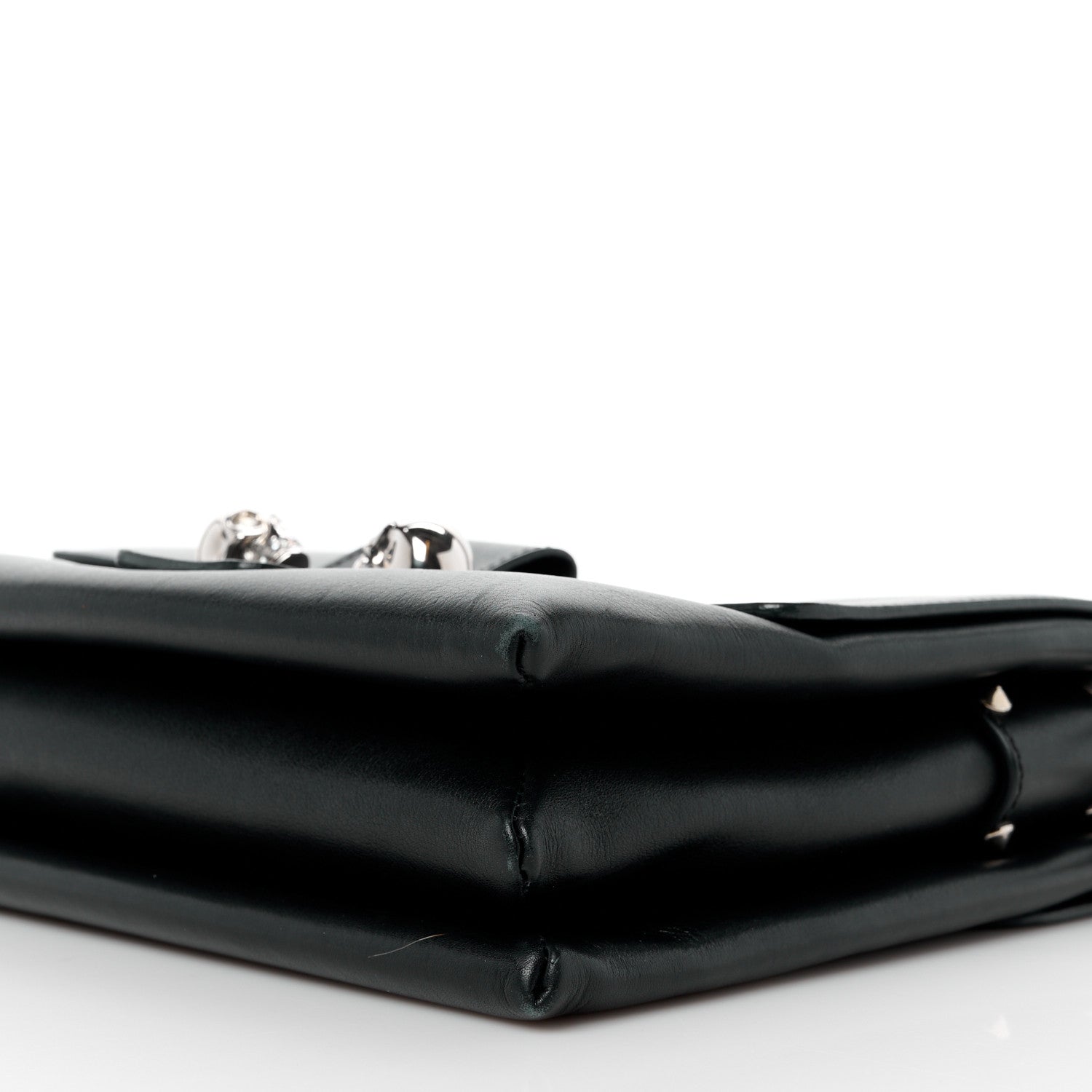Alexander McQueen Calfskin Medium Twin Skull Chain Crossbody Black 11 of 11