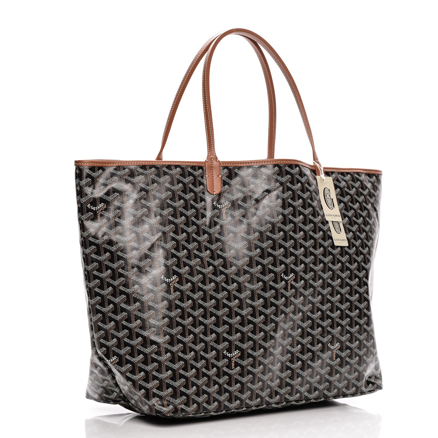 Goyard Goyardine Saint Louis GM Black Gold 4 of 8