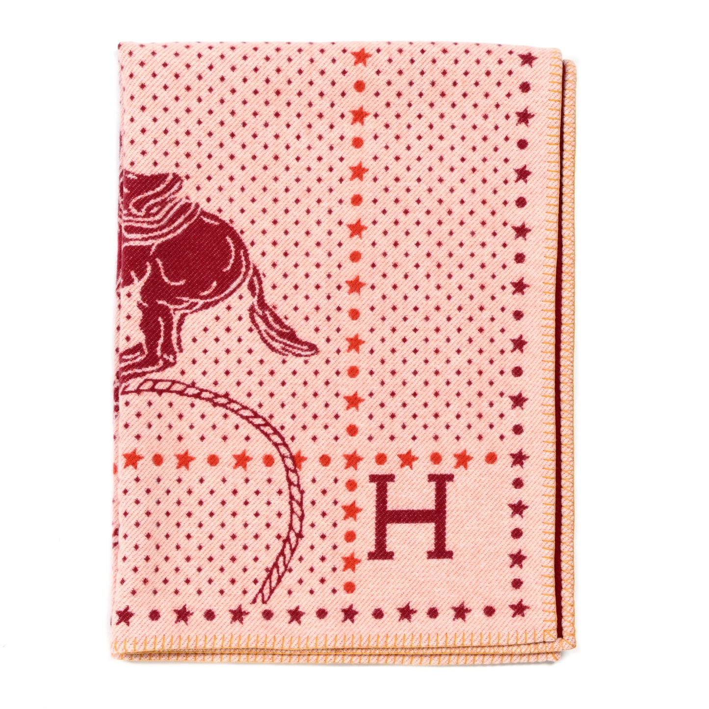 Wool Cashmere Western And Company Blanket Rouge H