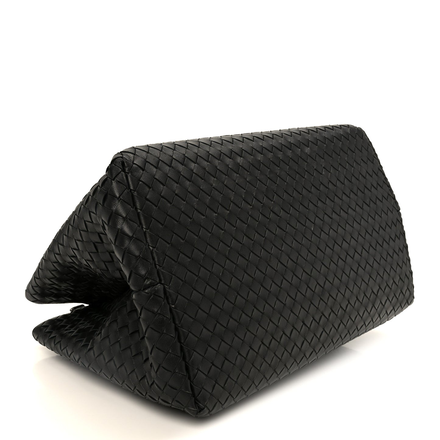 Nappa Intrecciato Large Roma Tote Black