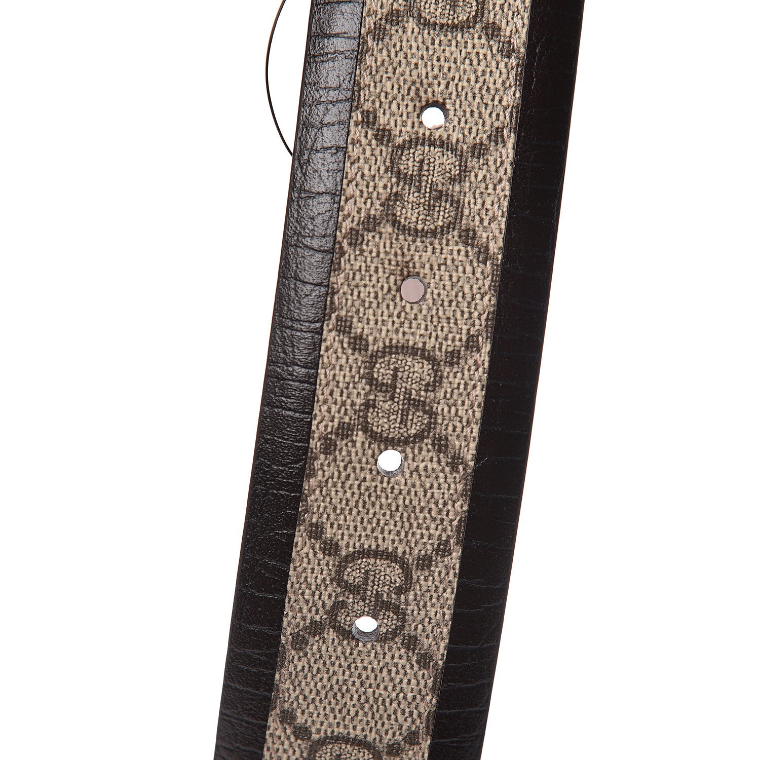Gucci GG Supreme Monogram Niagara Lux Calfskin Interlocking G 40mm Belt 105 42 Beige Ebony Cocoa 5 of 6