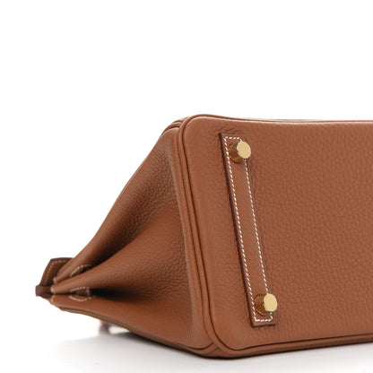 Hermes Togo Birkin 25 Gold 9 of 11