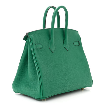 Hermes Togo Birkin 25 Vert Vertigo 3 of 11