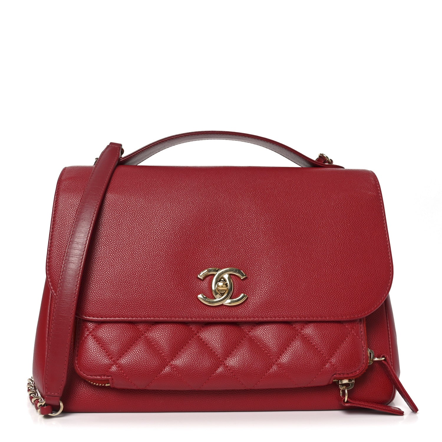 Chanel Caviar Quilted Large Business Affinity Flap Red 1 of 10