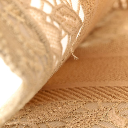 Christian Dior Transparent Metallic Embroidered Mesh Macrame Medium Book Tote Gold 12 of 12