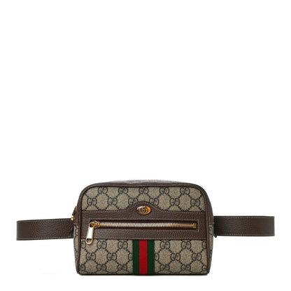 Gucci GG Supreme Monogram Web Small Ophidia Belt Bag 85 34 Dark Brown 1 of 9