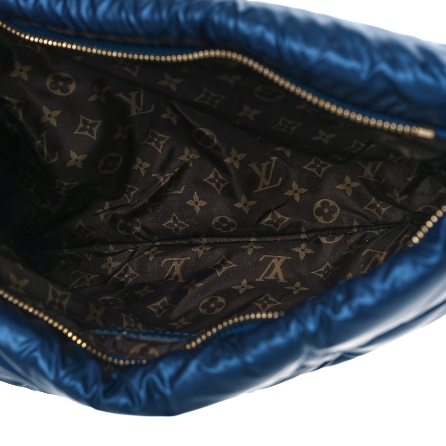 Econyl Monogram Pillow Maxi Multi Pochette Accessories Navy Silver